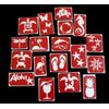 Luau Glitter Tattoo Stencil Pack