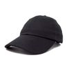 Dalix Unisex Unstructured Cotton Cap Adjustable Plain Hat, Black