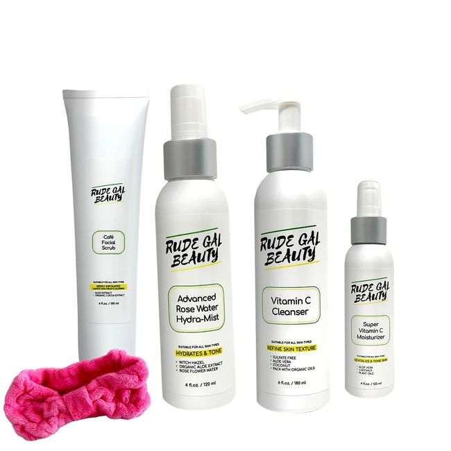 Daily facial skincare kit for clear flawless skin