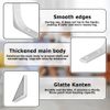 Bralucy Corner Bracket Shelf Support 2pcs Shelf Right Angle Stainless Support Shelf Bracket for Wall Mounted