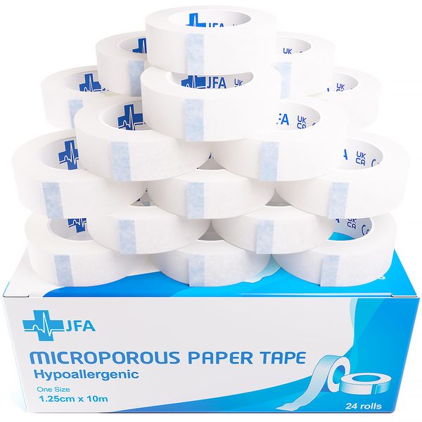 Microporous Surgical tape First Aid Medical tape 1,25 cm x 10 m – Confezione da 24 rotoli