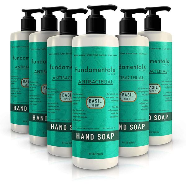 Simpli-Magic Liquid Hand Soap, Basil, 6 Count