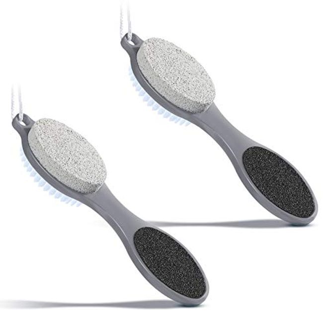 Double-sided Foot Scrubbing Board Stainless Steel Foot File Scrubber,  Callus Remover Brush, Pedicure Tool