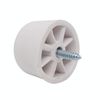Rubber Door Stop White Pack of 2