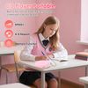 Gueray CD Player Portable Children's CD Player for Car Discman with Headphones LCD Display Support ASP PROG Memory Function Repeat Function Sound Effect Pink