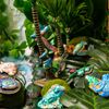 Pond Animals Mold for Polyclay Air-Dry Clay Plaster 7x3inch