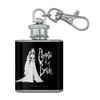 Corpse Bride Logo and Silhouette Stainless Steel 1oz Mini Flask Key Chain
