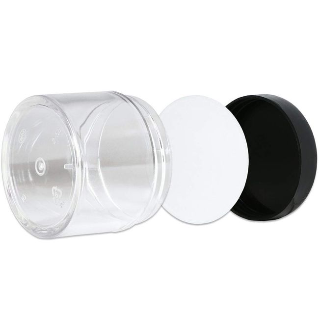 Plain Black / White / Transparent Disposable Round Leak Proof