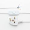 3 Core Table Lamp Pre Made Cable with Inline Switch 2.5 Meters