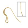 14k Gold Filled Flat Fishhook Ear Wire with Coil 10pcs
