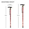 FOLDING FLORAL WALKING STICK - 85-95CM