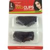Magic 12pc Wig Clips Snap-Comb #052 (Large, Brown)
