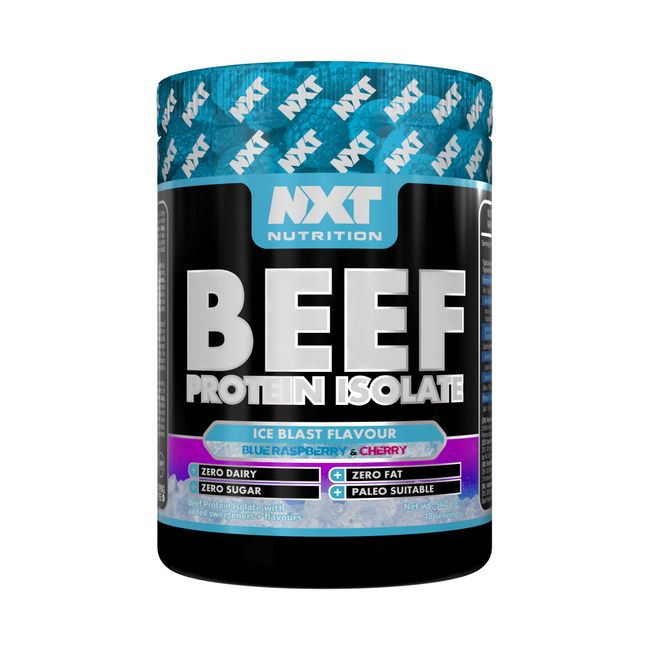 NXT Beef Protein Isolate 540g - High Protein Powder in Natural Amino Acids - Paleo, Keto Friendly - Dairy and Gluten Free | 540g (Ice Blast)