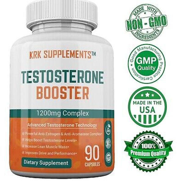 NEW Testosterone Booster Chrysin Low Test Boost Natural  Tribulus Terrestris