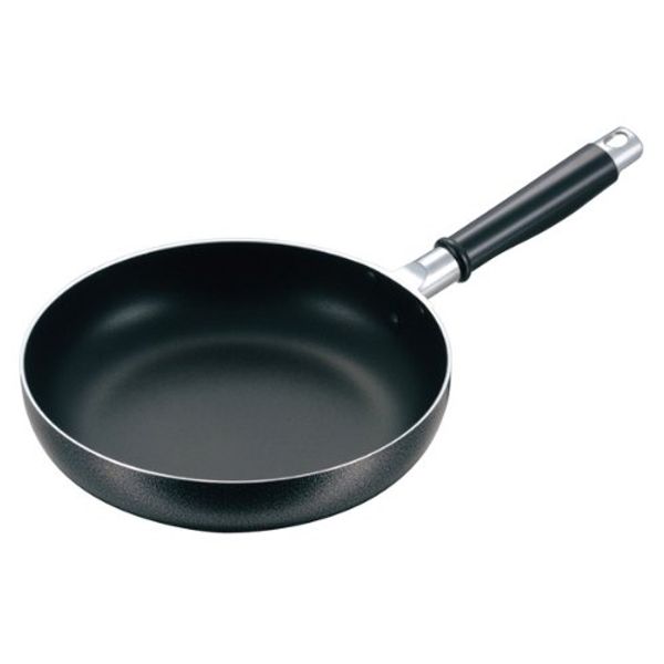 Maekawa Metal Industries Black Stone Frying Pan, 7.9 inches (20 cm)