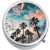 Palm Trees Medicine Vitamin Compact Pill Box