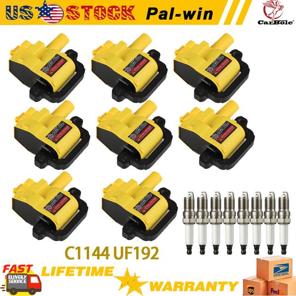 8 Pack High Performance Ignition Coil Set For Chevy GMC LS1 LS6 D580 C1144 UF192
