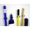 Holder Broom Mop Wall Mounted Rack Clips Grip Long Handled Tools Hanger Metal