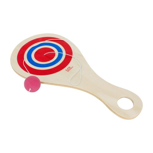 Paddle Ball Set Retro Wooden Catch Game Natural Leisure Fun for Garden and Beach - 3267