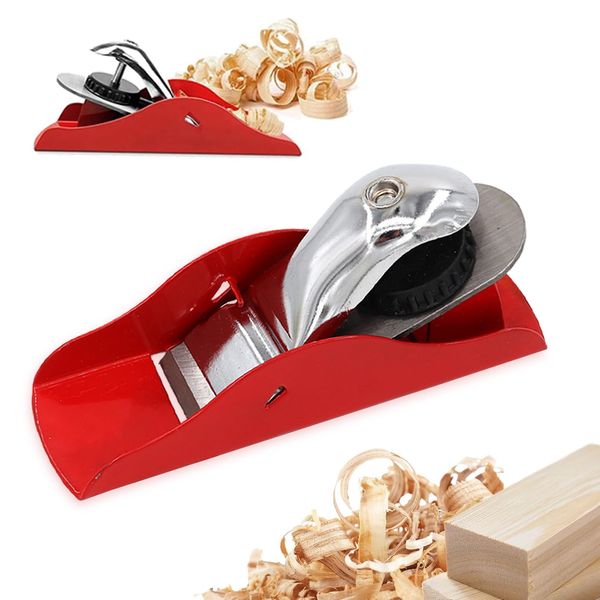 Small Hand Planer,Wood Planer for Doors,Manual Wood Planer,Door Planer,Woodcraft Tool Woodworking Planer,Hand Planers for Wood,Mini Wood Plane,Small Wood Planer Hand Tool Red for Edge Rounding