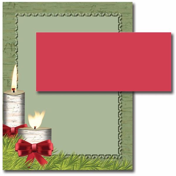 Country Candles Letterhead With Coordinating Envelopes, 50pk
