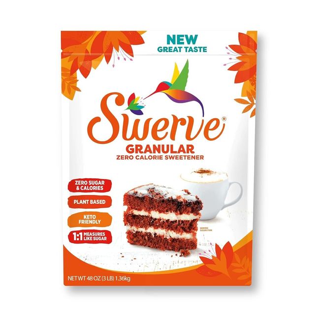 Swerve Ultimate Sugar Replacement Sweetener, Granular Sugar Substitute, Zero Cal