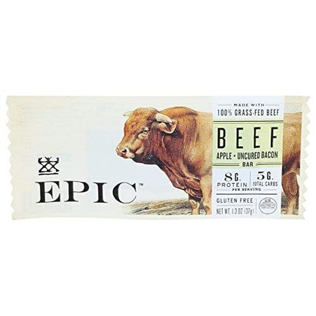 EPIC PROVISIONS Apple & Uncured Bacon Beef Bar, 1.3 OZ