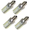 4x E12 Candelabra Base LED Bulbs for Whirlpool 22002263 Refrigerator Dryer Light