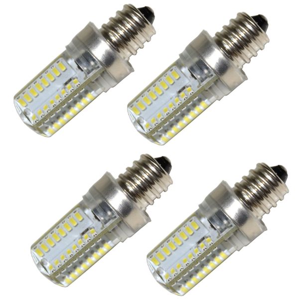 4x E12 Candelabra Base LED Bulbs for Whirlpool 22002263 Refrigerator Dryer Light