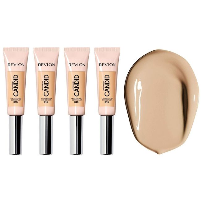 4 Pack Revlon PhotoReady Candid Antioxidant Concealer, 015 Light, Sealed