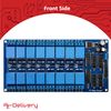 AZDelivery 16 Channel Relay Module DC 12V with Optocoupler Low Level Trigger Relay Module Board compatible with Arduino Including E-Book!