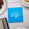 Shopagift 100% Vegan 2 Pack Coasters - 9cm x 9cm
