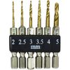 KONYO SUN UP Short Drill Set 8 Puncture Hole Drill, 6 PC