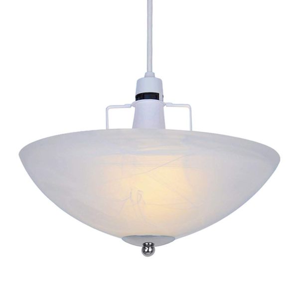 MiniSun | Traditional Alabaster Glass Uplighter Ceiling Light Shade with a Silver Chrome Gimble | Close-to-Ceiling Lights, Home Décor & Improvement Essential