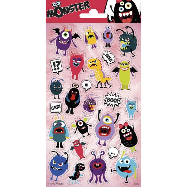 Peterkin Monster Stickers