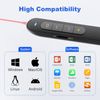 Presentation Clicker PowerPoint Clicker with Laser Pointer, Wireless Presenter Remote Slide Clicker for Powerpoint Presentations for Mac, Keynote, Computer, Laptop