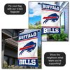 Buffalo Bills White Double Sided Banner Flag