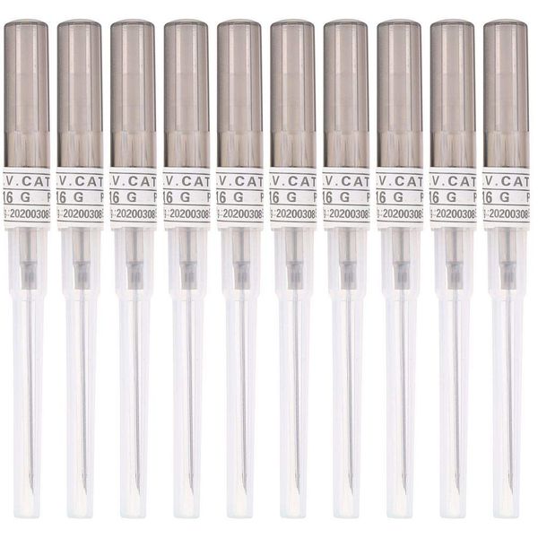 Piercing Needles,New Star Tattoo 10pcs 16G Gauge Steel Catheter Piercing Needles Supply