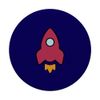Rocket Ship Flying PopSockets Swappable PopGrip