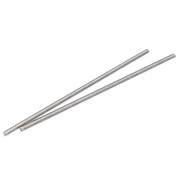 sourcing map 2Pcs M4 x 150mm Fully Threaded Rod 304 Stainless Steel Right Hand Threads