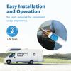 (2) Dedicated for RVs Inline Water Filters with 1 Flexible Hose Protector,NSF