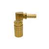 Quick Disconnect Mold Coolant Coupler 3/8” Body x 3/8” Hose Barb Brass