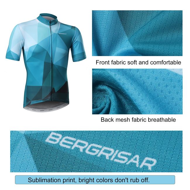 Mens Top Cycling Jersey Short Sleeve Jacket Mountain Road MTB Bike Shirt  Maillot