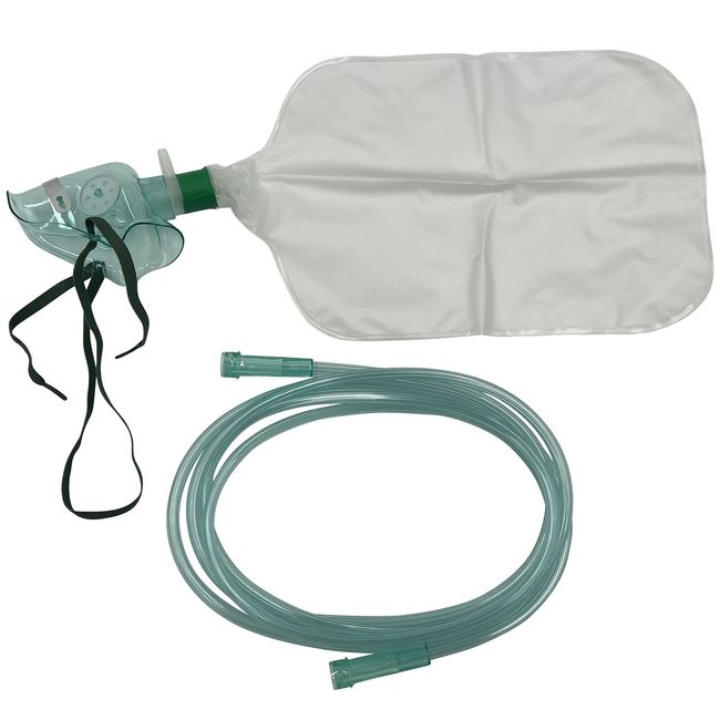 1pk Pediatric Non-Rebreather Oxygen Mask w/6.8Ft Crush ResistantTubing