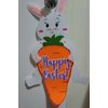 Happy Easter Bunny Decor Hanger,  wall sign, Felt Jointed 3D Character. New 