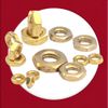M10 Solid Brass Half Nuts DIN 439 (Pack of 10)