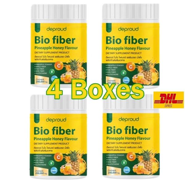 4X Deproud Bio Fiber Pineapple Honey Powder Drink Dietary Supplement Skin