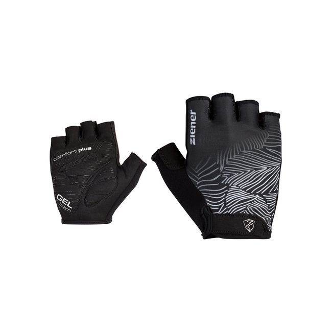 Ziener Damen Callie Fahrrad/Mountainbike/Radsport-Handschuhe | Kurzfinger - atmungsaktiv,dämpfend, Black, 8