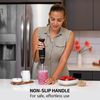 Ovente Immersion Hand Blender Set with 3 Premium Attachments Black HS565B