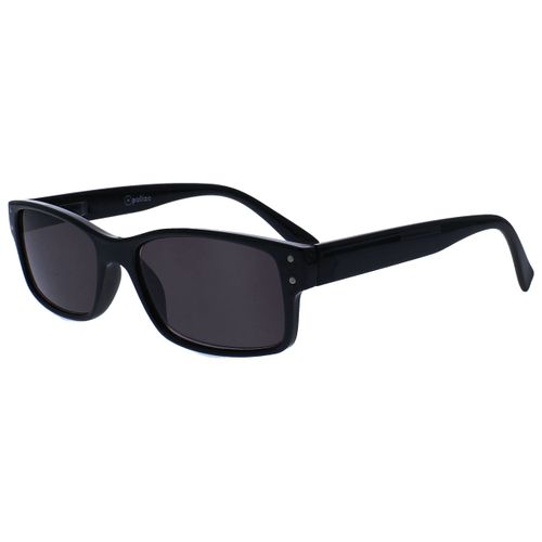 UV Reader Black Sun Readers Reading Glasses UV400 Mens Womens Spring Hinges UVSR011 +2.00